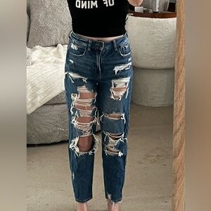 American Eagle Outfitters Ripped Mom Jeans